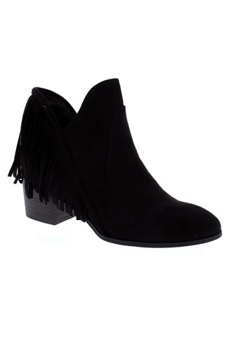 la bottine souriante chaussures femme de couleur noir