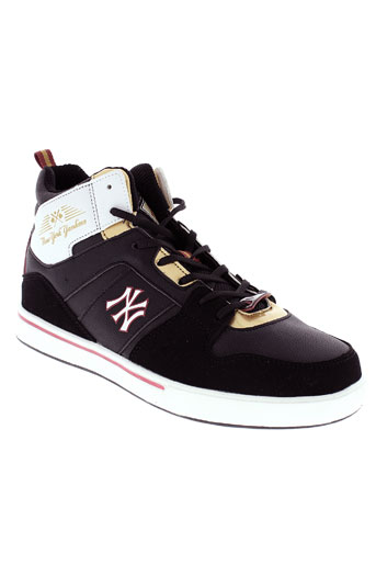 new york yankees chaussures homme de couleur noir