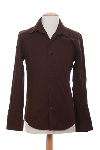wasabi chemises homme de couleur marron