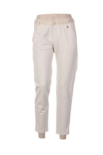 nana nucci pantalons femme de couleur beige