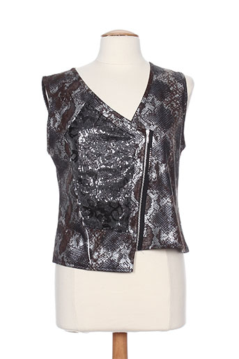 etnia gilets femme de couleur marron