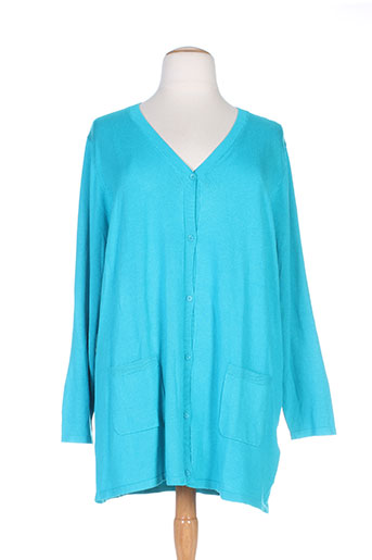 ciso gilets femme de couleur bleu