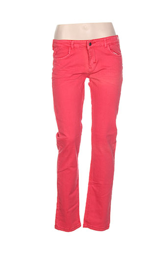 mondaca pantalons fille de couleur rouge