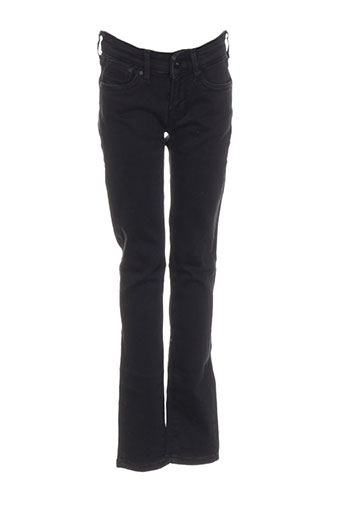 pepe jeans pantalons fille de couleur noir