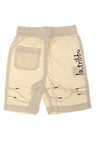 la tribbu pantacourts garçon de couleur beige