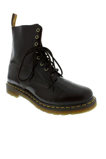 dr et martens boots homme de couleur marron