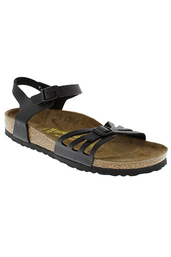 birkenstock sandales et nu et pieds femme de couleur noir