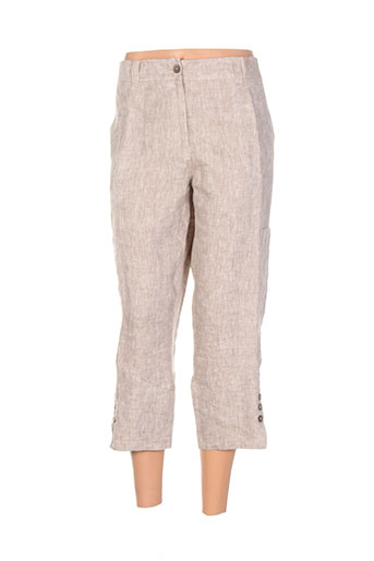 emmanueli pantacourts femme de couleur beige