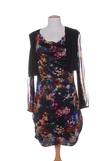 double jeu robes femme de couleur noir