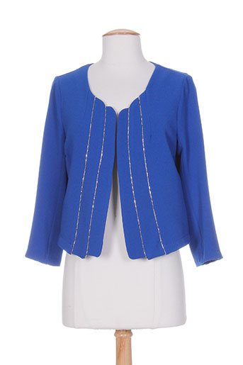 femmes je vous aime vestes femme de couleur bleu