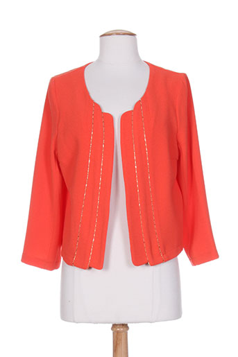 femmes je vous aime vestes femme de couleur orange