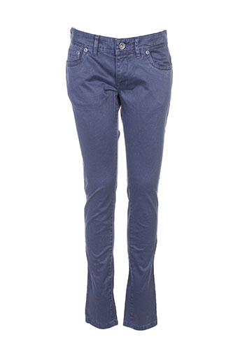couturist pantalons femme de couleur bleu