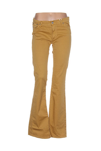please pantalons femme de couleur jaune