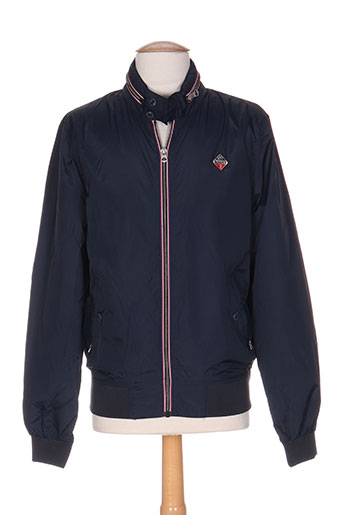 schott manteaux homme de couleur bleu