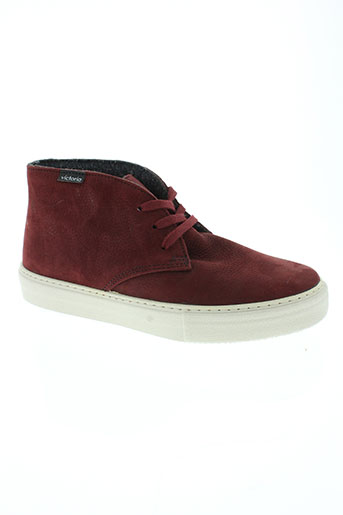 victoria chaussures homme de couleur rouge