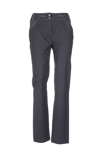 pause cafe pantalons femme de couleur noir