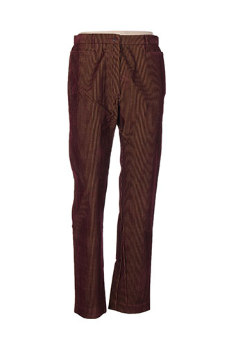 jean gabriel pantalons femme de couleur rouge