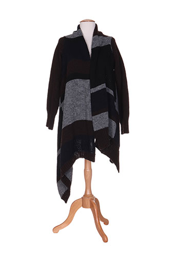 think chic gilets femme de couleur gris