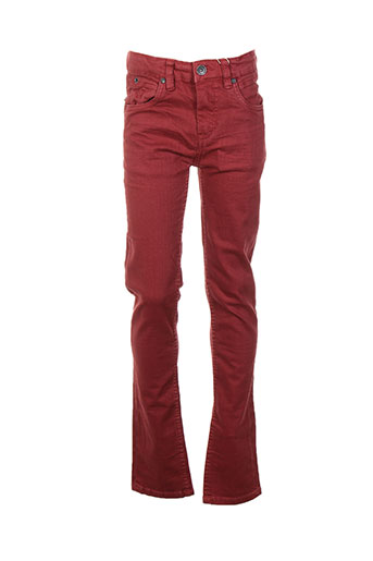 garcia pantalons garçon de couleur rouge