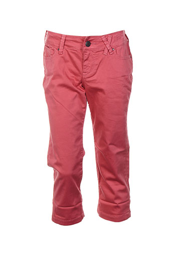 teddy smith pantacourts fille de couleur rouge