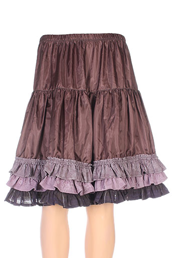 lino factory jupes femme de couleur marron