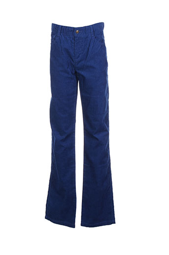 cyrillus pantalons garçon de couleur bleu
