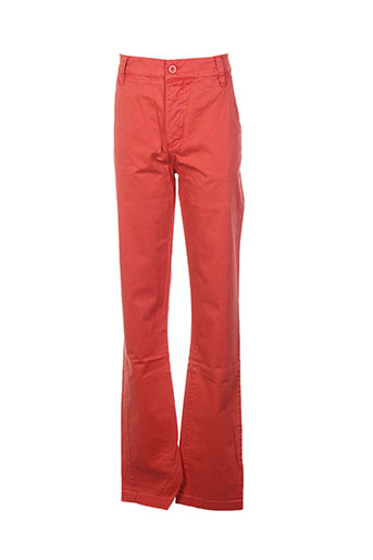 kaporal pantalons garçon de couleur rouge