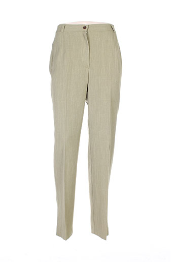 gevana pantalons femme de couleur vert