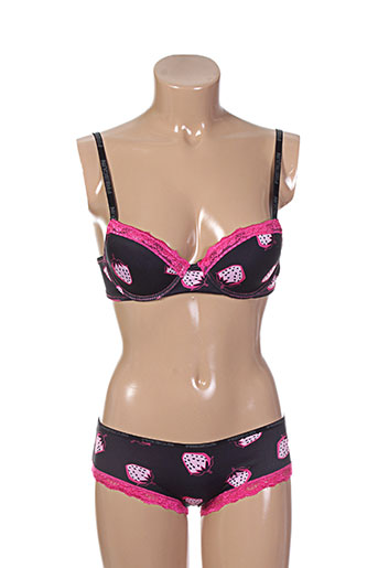 freegun lingerie femme de couleur noir