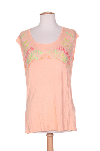 vila t-shirts femme de couleur orange