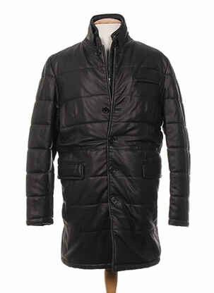 Manteau long noir M.E.N.S pour homme