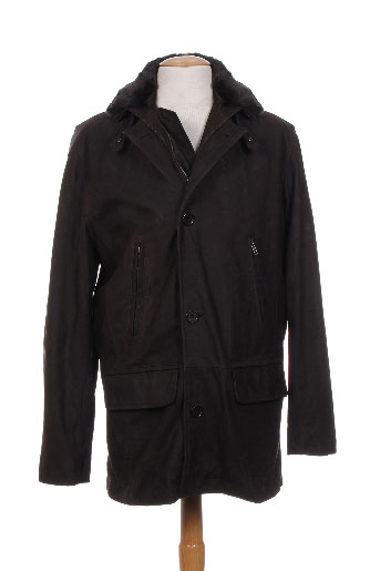 m.e.n.s manteaux homme de couleur marron