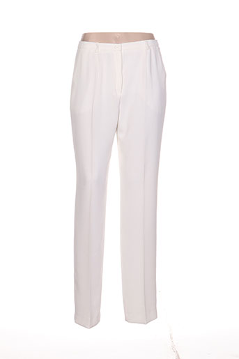 villa bleue pantalons femme de couleur blanc