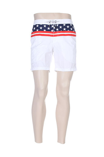 kiwi maillots de bain homme de couleur blanc