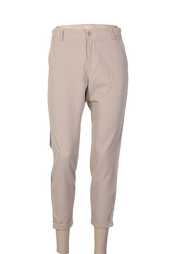 imperial pantacourts femme de couleur beige