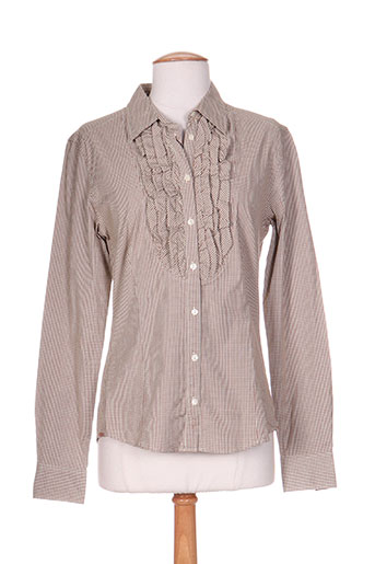gant chemises femme de couleur marron