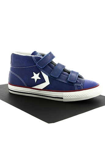 converse chaussures garçon de couleur bleu