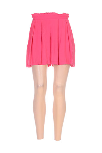 miss miss shorts / bermudas femme de couleur rouge