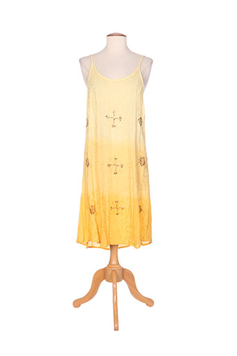 colline robes femme de couleur jaune