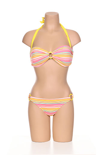 kiwi maillots de bain femme de couleur rose
