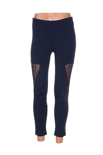 maloka pantalons femme de couleur bleu
