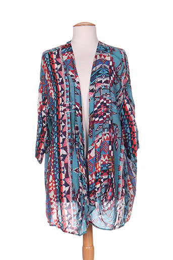 jean marc philippe gilets femme de couleur bleu