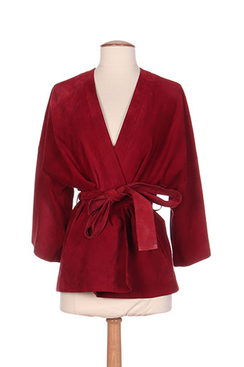 pablo gerard darel vestes femme de couleur rouge