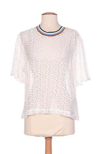 paul EFFI_CHAR_1 joe t-shirts / tops femme de couleur blanc