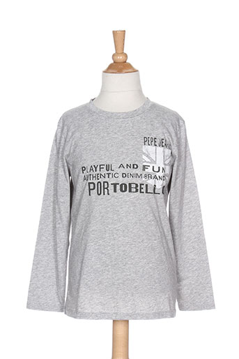 pepe jeans t-shirts garçon de couleur gris