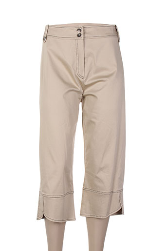 desaivre pantacourts femme de couleur beige