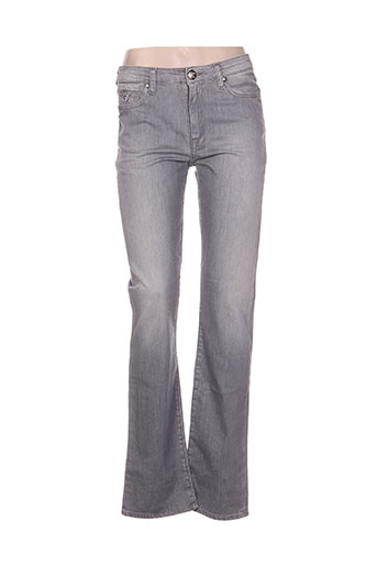 emma & caro jeans femme de couleur gris