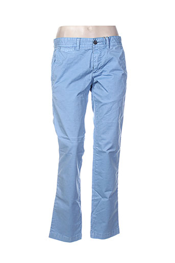 red point pantalons femme de couleur bleu