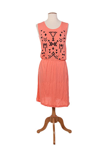 vila robes femme de couleur orange