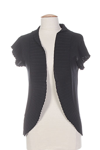 prunelle gilets femme de couleur noir
